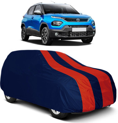 MoTRoX Car Cover For Tata Punch (Without Mirror Pockets)(Red, Blue)