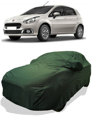 QLAX Car Cover For Maruti Punto Active 1.2L Fire (With Mirror Pockets)(Green)