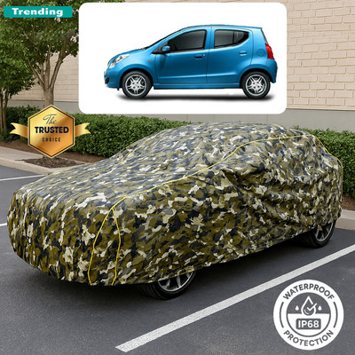 GOSHIV-car and bike accessories Car Cover For Maruti A-Star LXI (With Mirror Pockets)(Yellow, Black)