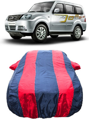 Wegather Car Cover For Tata Sumo Grande MKII GX (With Mirror Pockets)(Red)