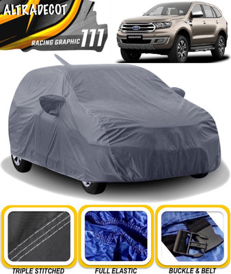 ALTRADECOT Car Cover For Ford Endeavour (With Mirror Pockets)(Grey)