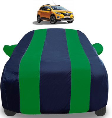 Auto Hub Car Cover For Renault Triber (With Mirror Pockets)(Green)