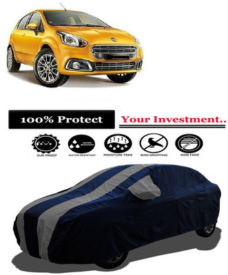 Amexride Car Cover For Fiat Abarth Punto EVO Pure 1.2 FIRE (With Mirror Pockets)(Grey)
