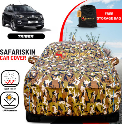 AUTOMOZEXO Car Cover For Renault Triber (With Mirror Pockets)(Multicolor)