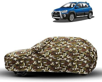 High Life Car Cover For Toyota Etios (With Mirror Pockets)(Green)