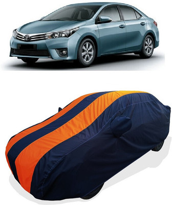 Coxtor Car Cover For Toyota Corolla Altis 1.8 G Petrol (With Mirror Pockets)(Orange)