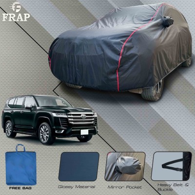 Frap Car Cover For Toyota Land Cruiser, Land Cruiser VX, Land Cruiser 200 V8 (With Mirror Pockets)(Grey, Red)