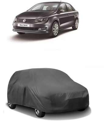 ARNEJA Car Cover For Volkswagen Vento (Without Mirror Pockets)(Grey)