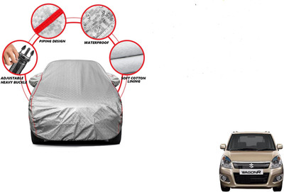 Auto Oprema Car Cover For Maruti Suzuki WagonR Stingray (With Mirror Pockets)(Silver)