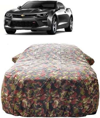Wegather Car Cover For Chevrolet Camaro 6.2L (With Mirror Pockets)(Red)