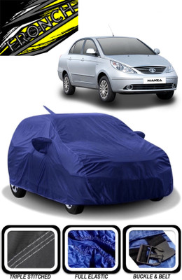 FRONCH Car Cover For Tata Manza, Manza GEX (With Mirror Pockets)(Blue)