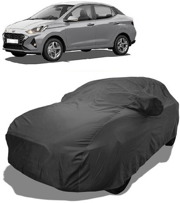 Coxtor Car Cover For Hyundai Aura SX Option Petrol (With Mirror Pockets)(Grey)