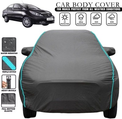 HILLSTAR Car Cover For Tata Manza, Manza EX, Manza EXL, Manza GEX, Manza GLS (With Mirror Pockets)(Grey, Blue, For 2011, 2012, 2013, 2014, 2015, 2016, 2017, 2018, 2019, 2020, 2021, 2022, 2023 Models)