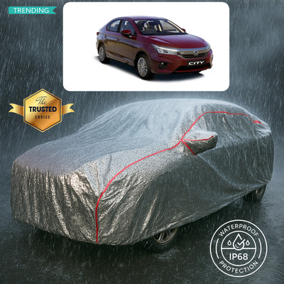 CODOKI Car Cover For Honda City i-Dtec (With Mirror Pockets)(Silver)