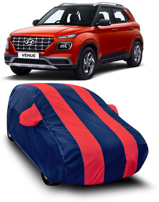 SXAWG Car Cover For Hyundai Venue (With Mirror Pockets)(Red)