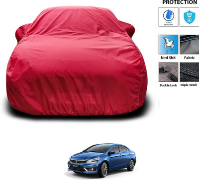 PAGORA Car Cover For Maruti Suzuki Ciaz (With Mirror Pockets)(Maroon)