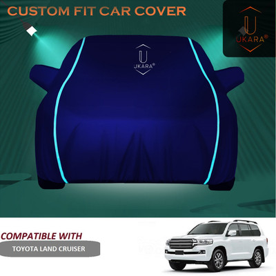 Ukara Car Cover For Toyota Land Cruiser (With Mirror Pockets)(Blue)