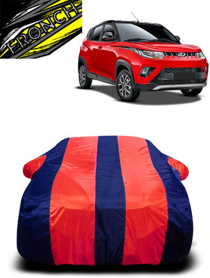 FRONCH Car Cover For Mahindra KUV100 (With Mirror Pockets)(Red, Blue)