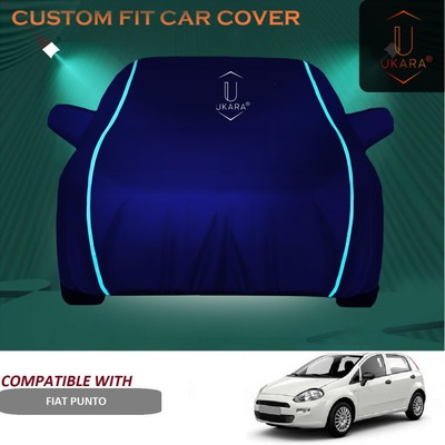 Ukara Car Cover For Fiat Punto (With Mirror Pockets)(Blue)