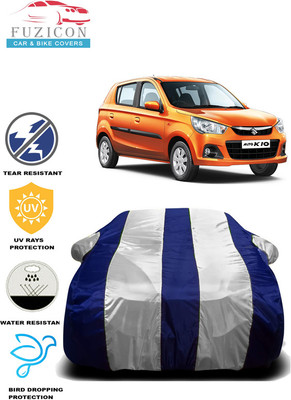 FUZICON Car Cover For Maruti Suzuki Alto K10(White, Blue)