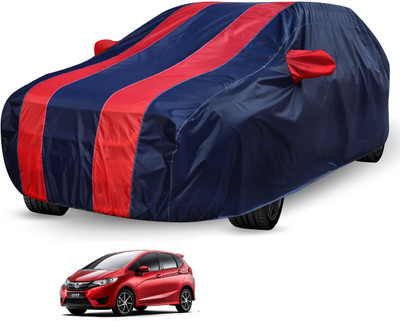 Auto Hub Car Cover For Honda Jazz (Without Mirror Pockets)(Black, Red)