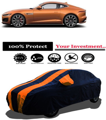 Amexride Car Cover For Jaguar F Type R Coupe (With Mirror Pockets)(Orange)