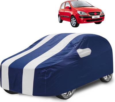 Caronix Car Cover For Hyundai Getz (With Mirror Pockets)(White)