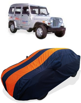 Coxtor Car Cover For Mahindra Marshal DI (With Mirror Pockets)(Orange)