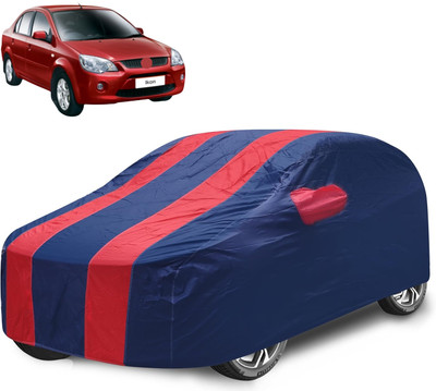Caronix Car Cover For Ford Ikon (With Mirror Pockets)(Red)