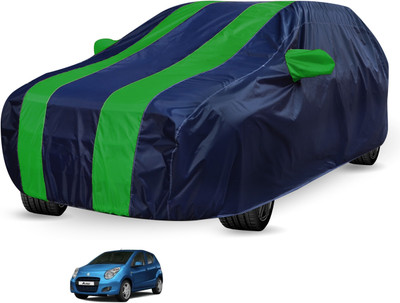 Auto Hub Car Cover For Maruti Suzuki A-Star (Without Mirror Pockets)(Black, Green)