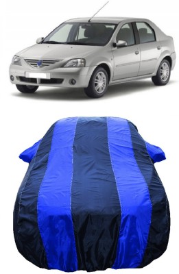 Wegather Car Cover For Renault Logan 1.4 GLX (With Mirror Pockets)(Blue)