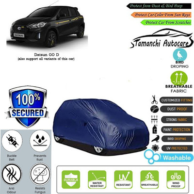 Tamanchi Autocare Car Cover For Datsun GO D(Blue)