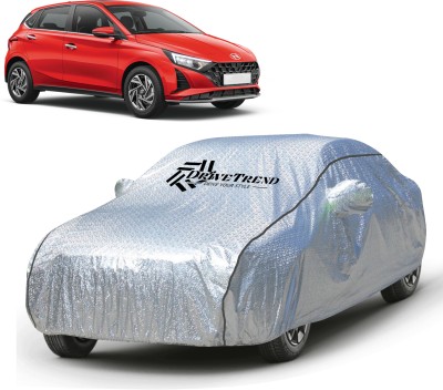 DRIVETREND Car Cover For Hyundai Elite i20, i20 Asta, i20 Magna, i20 ERA, Elite i20 2020, i20 Magna(O), i20, i20 Sportz, i20 Nsplit (With Mirror Pockets)(Silver, For 2013, 2014, 2015, 2016, 2017, 2018, 2019, 2020, 2021, 2022, 2023 Models)