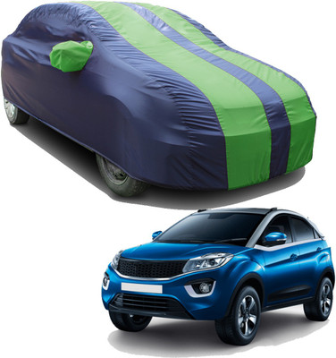 SS FOR YOUR SMART NEEDS Car Cover For Tata Nexon 1.5 Revotorq XZA Plus (With Mirror Pockets)(Green, Blue)
