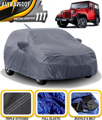ALTRADECOT Car Cover For Mahindra Thar (With Mirror Pockets)(Grey)
