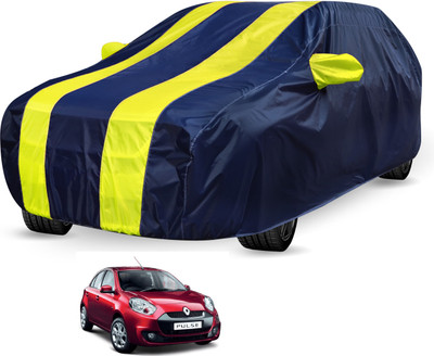 Auto Hub Car Cover For Renault Pulse (With Mirror Pockets)(Blue, Yellow)