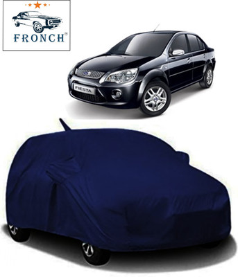 FRONCH Car Cover For Ford Fiesta (With Mirror Pockets)(Blue)