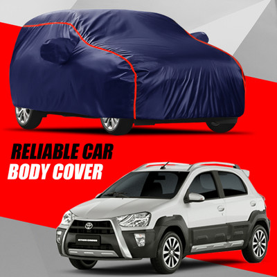 V VINTON Car Cover For Toyota Etios Cross (With Mirror Pockets)(Multicolor)