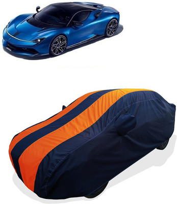 Coxtor Car Cover For Pininfarina Battista GT Hypercar (With Mirror Pockets)(Orange)