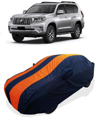 Coxtor Car Cover For Toyota Land Cruiser Prado VX L (With Mirror Pockets)(Orange)