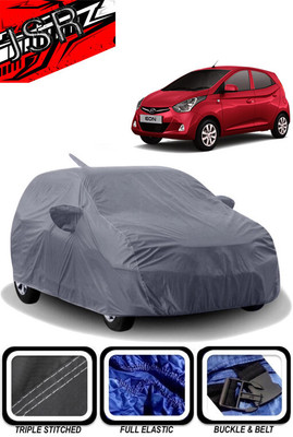 J S R Car Cover For Hyundai Eon (With Mirror Pockets)(Grey)