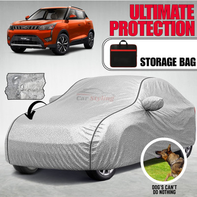 Car Styling Car Cover For Mahindra XUV 300, XUV300 W4 Diesel, XUV300 W6 Petrol, XUV300 W8 Option Petrol (With Mirror Pockets)(Black, Blue, For 2021, 2022, 2023 Models)