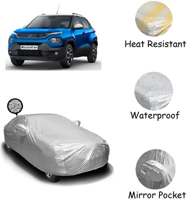 AUTOFIT Car Cover For Tata Punch (With Mirror Pockets)(Silver)