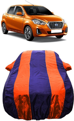 Wegather Car Cover For Datsun Datsun GO Datsun GO A Option Petrol (With Mirror Pockets)(Orange)