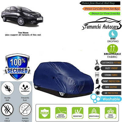 Tamanchi Autocare Car Cover For Tata Manza(Blue)
