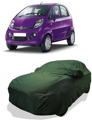 Coxtor Car Cover For Tata Nano Genx (With Mirror Pockets)(Green)