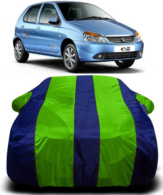 AXLOZ Car Cover For Tata Indica V2 (With Mirror Pockets)(Multicolor)