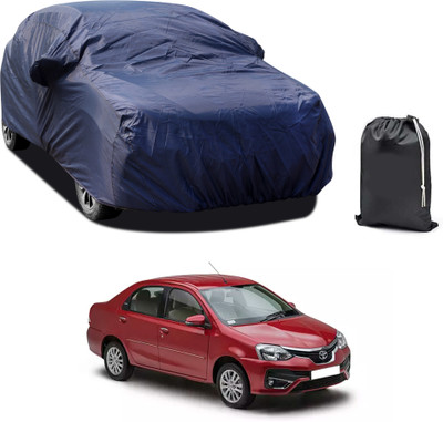 PAGORA Car Cover For Toyota Etios (With Mirror Pockets)(Blue)