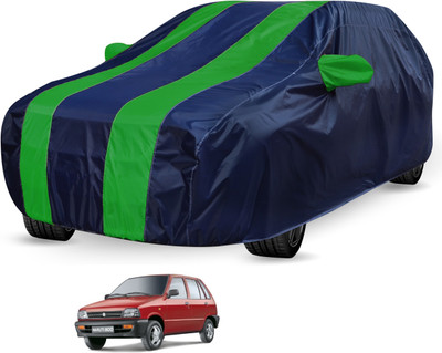 Auto Hub Car Cover For Maruti Suzuki Alto 800 (Without Mirror Pockets)(Black, Green)