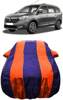 Wegather Car Cover For Renault Lodgy 85PS RxE Diesel (With Mirror Pockets)(Orange)